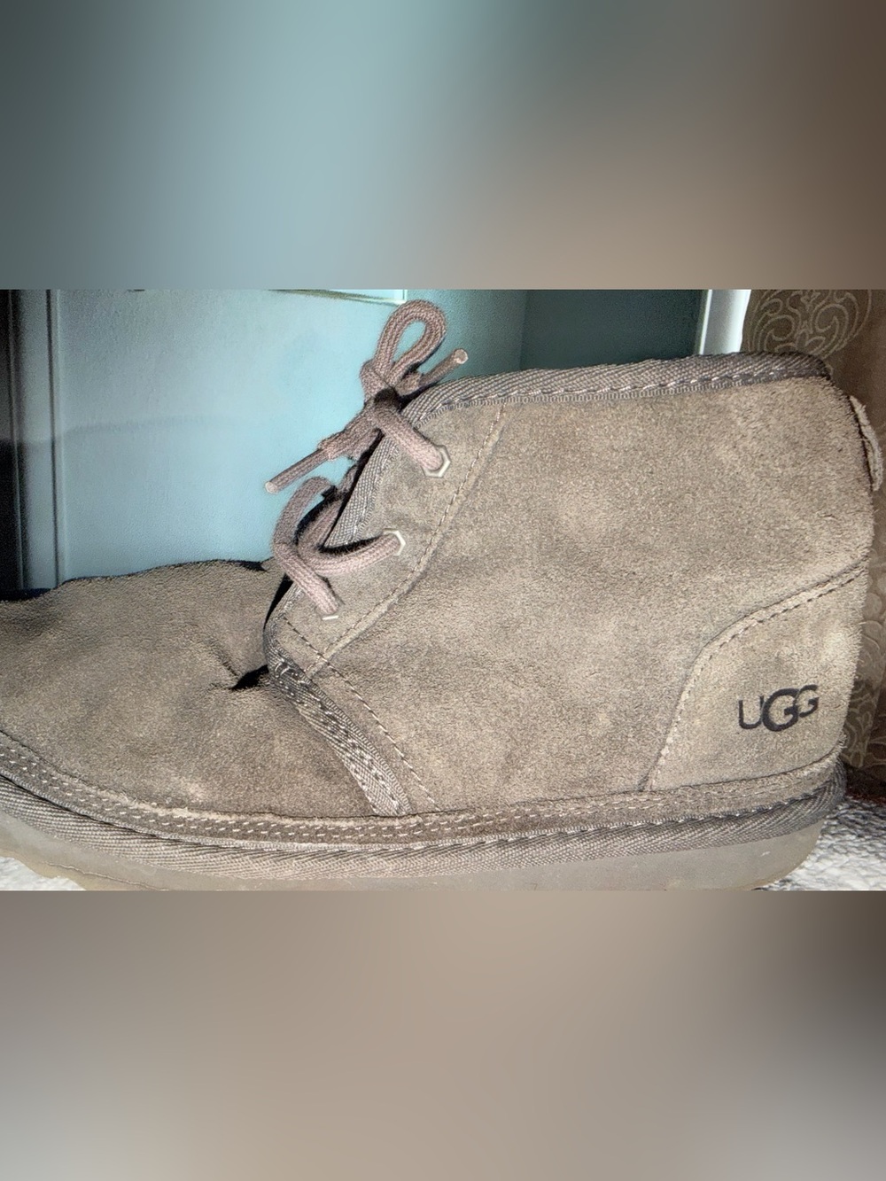 UGG Men's Grey Suede Chukka Boots